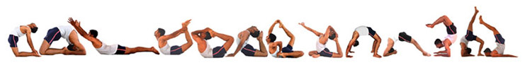 Back bending at Mysore hatha yoga. Ashtanga Yoga